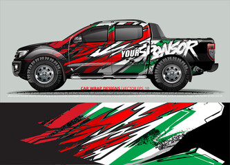 race car Livery for vehicle wrap design vector 
