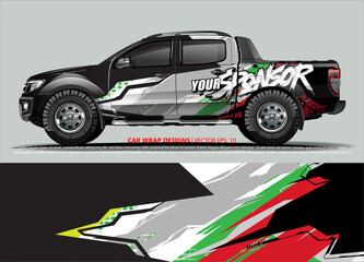 race car Livery for vehicle wrap design vector 
