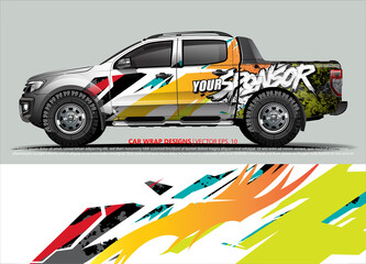 race car Livery for vehicle wrap design vector 
