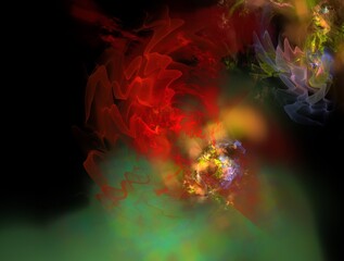 Imaginatory fractal abstract background Image