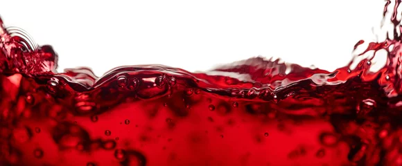 Foto op Canvas Red wine isolated on a white background. © Igor Normann
