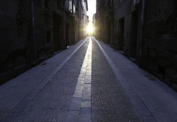 Obraz premium Old medieval alley