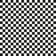 Abstract seamless pattern with white and black checkered background. Chess pattern. Seamless vector background.