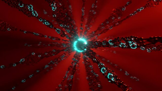 Abstract Motion Animation of a Futuristic Objects