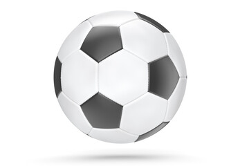 Soccer or football ball isolated on white background