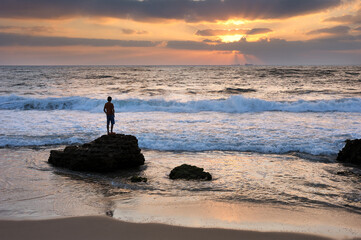 Mediterranean coast in southern Israel near the city of Ashkelon