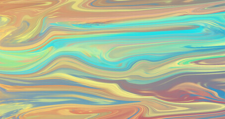 Background with abstract mixing paint effect. Liquid acrylic picture that flows and splashes. Blue or yellow Acrylic Pour Color Liquid marble abstract surfaces Design for  decoration.