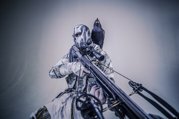 fighter with a crossbow and a raven, Apocalypse