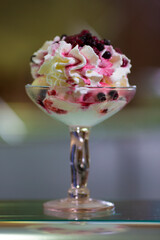 Helados italianos artesanos y granizados de frutas fríos. 
Postres, dulces y alimentos fríos. 