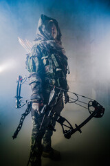 Naklejka premium apocalypse fighters. a girl with a bow 