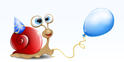 Snail birthDay cartoon