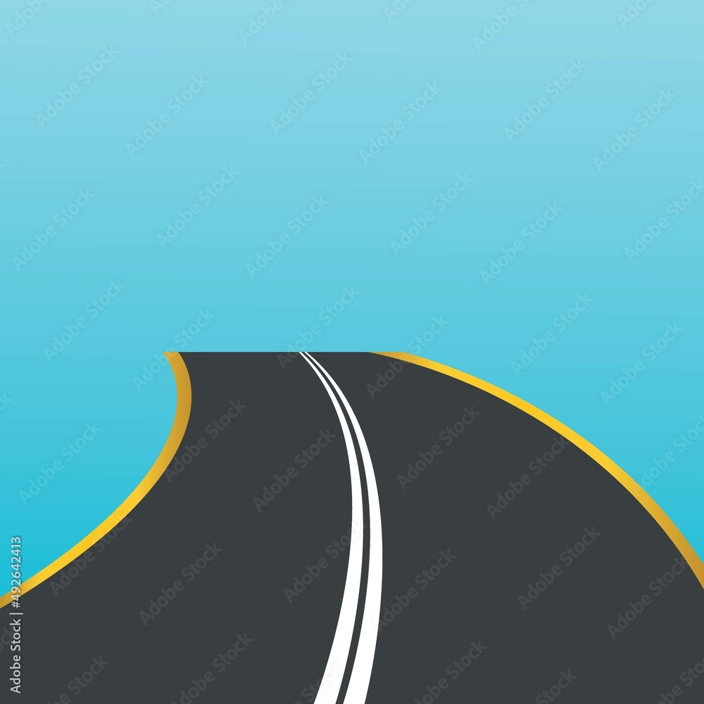 Sticker highway icon