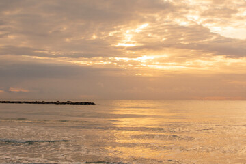 Benidorm Alicante playa de Poniente beach in Spain Valencian community
