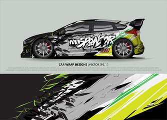 race car Livery for vehicle wrap design vector 
