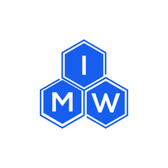 IMW letter logo design on White background. IMW creative initials letter logo concept. IMW letter design. 
