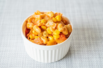 大豆のトマト炒め