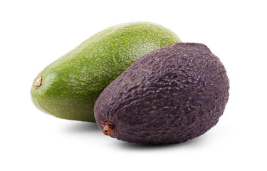 Fresh avocado isolated on white background. Avocado clipping path. Fresh organic avocado. Full depth of field