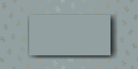 Vector. Chamomile flower background, copy space for text. Horizontal template for cards, wedding invitations, party invitations, flyers, covers, brochures, social networks. Hand-drawn sketch.