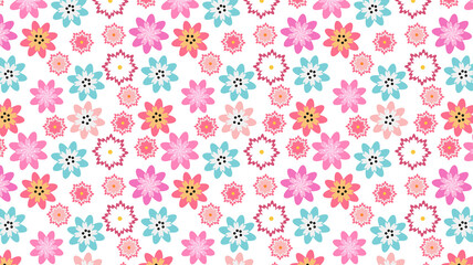 seamless pattern with cute colors vector