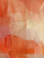 abstract orange painted background with scratches and brush strokes