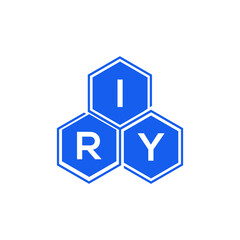IRY letter logo design on White background. IRY creative initials letter logo concept. IRY letter design. 
 - obrazy, fototapety, plakaty