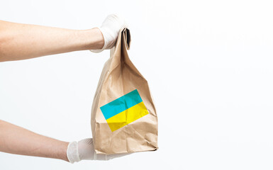 Humanitarian aid to Ukraine because of the war, Charity and assistance to people in need, refugee...