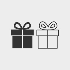  Present  vector icon illustration sign