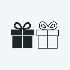  Present  vector icon illustration sign