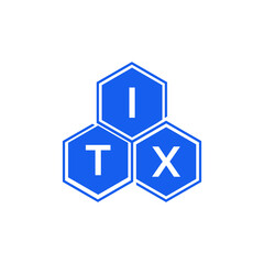 ITX letter logo design on White background. ITX creative initials letter logo concept. ITX letter design. 
