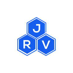 JRV letter logo design on White background. JRV creative initials letter logo concept. JRV letter design. 
