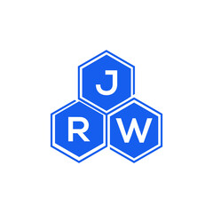 JRW letter logo design on White background. JRW creative initials letter logo concept. JRW letter design. 
