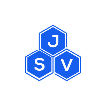 JSV letter logo design on White background. JSV creative initials letter logo concept. JSV letter design. 
