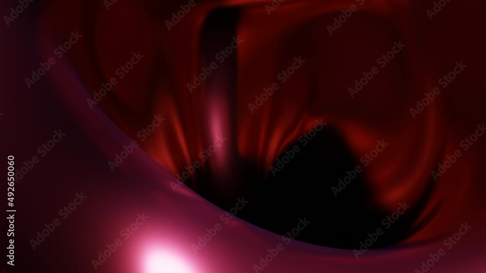 Poster red and purple background. design. bright jelly in 3d abstraction that flows like mud like in a volc
