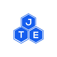 JTE letter logo design on White background. JTE creative initials letter logo concept. JTE letter design. 
