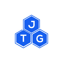 Obraz premium JTG letter logo design on White background. JTG creative initials letter logo concept. JTG letter design. 