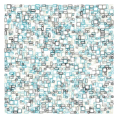 Fototapeta premium Offset Quads generative art background art illustration