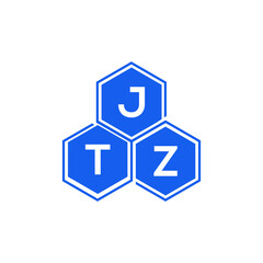 JTZ letter logo design on White background. JTZ creative initials letter logo concept. JTZ letter design. 