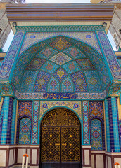 Detail of a mosque in Kermanshah, Iran