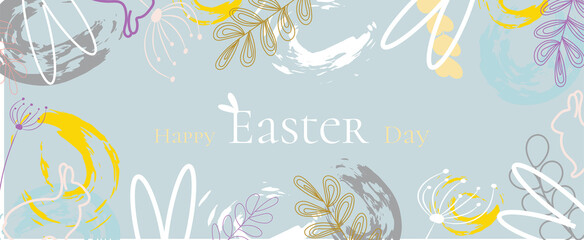 Fototapeta na wymiar Happy Easter design, great for Easter Cards, banner, textiles, wallpapers - vector design
