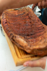  costillar de cerdo a la bbq

costillas 

barbacoa 

cocinando costillas bbq en el asador 

costillas ahumadas 
