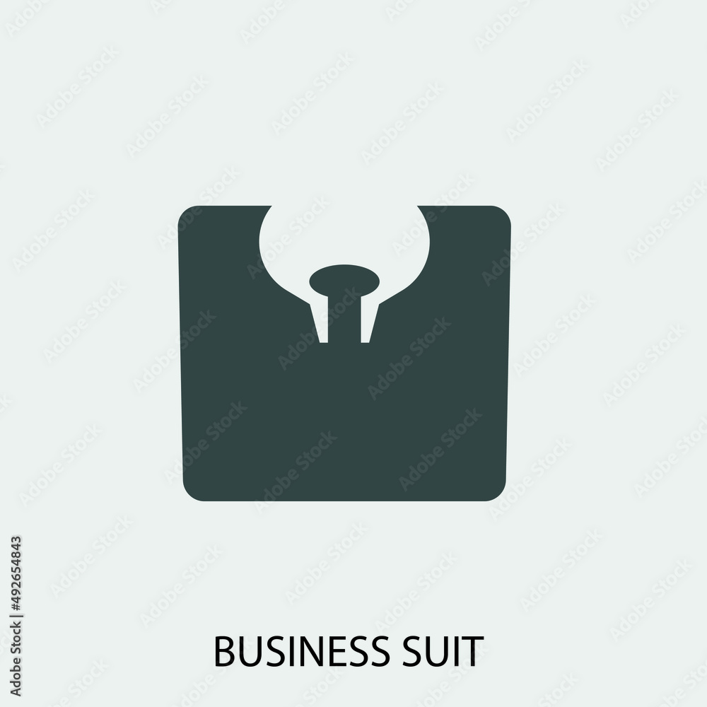 Sticker Business_suit vector icon illustration sign