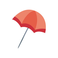 flat red beach umbrella