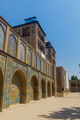 Fototapeta na wymiar Shams Ol-Emareh building in Golestan Palace in Tehran, capital of Iran.