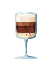 flat cream alcohol coffee