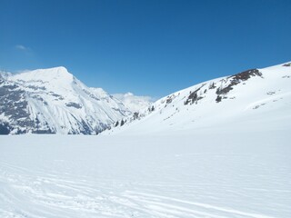Obraz premium winter landscape in raurisertal in austrian alps