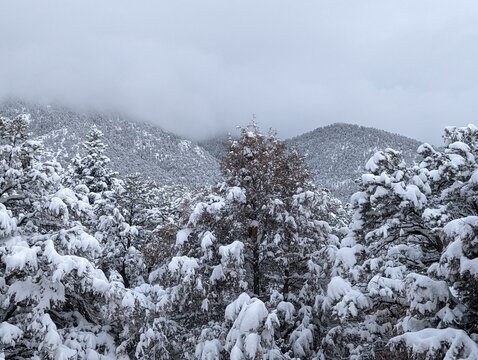 Winter Mountain Near Taos New Mexico