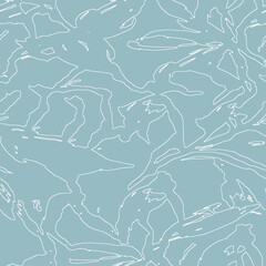 Naklejka premium Earth tone Repeat Floral Fluid Paint Pattern. Pastel Seamless Acrylic Vector Texture. White Seamless Aqua Graphic Print. Repeat Modern Vector Wave. Repeat Wallpaper.
