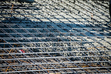 Stahlkonstruktion im Bau