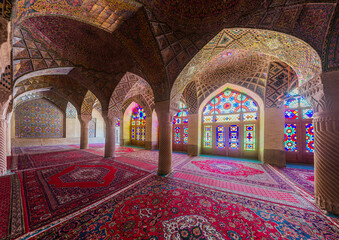Nasir al Mulk Mosque in Shiraz, Iran