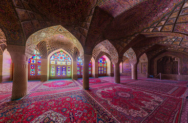 Nasir al Mulk Mosque in Shiraz, Iran